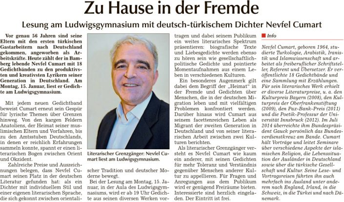 2018-01-08 TAGBLATT. Nevfel Cumart