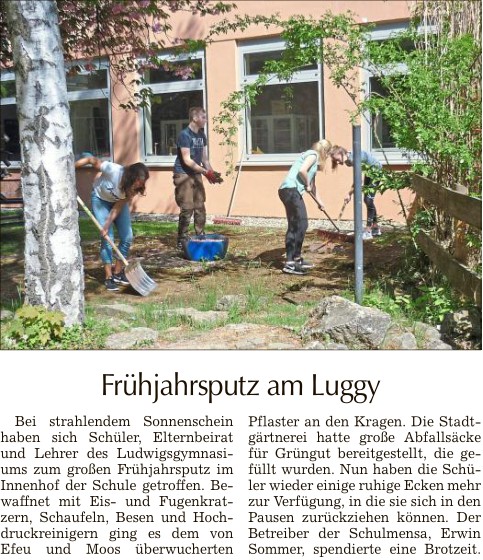 2018-05-03 TAGBLATT. Frühjahrsputz