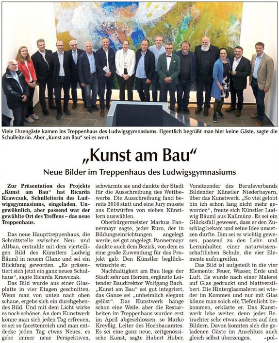 2018-05-04 TAGBLATT. Kunst am Bau