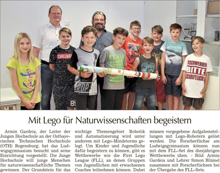 2018-06-13 TAGBLATT. LEGO Mindstorm