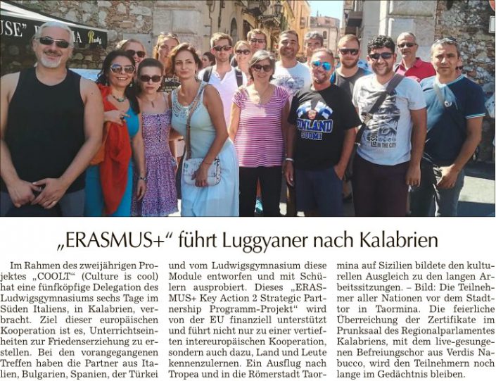 2018-10-09 TAGBLATT. ERASMUS
