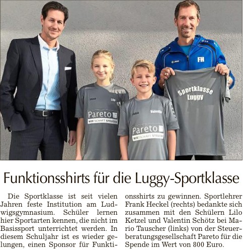 2018-11-10 TAGBLATT. Funktionsshirts